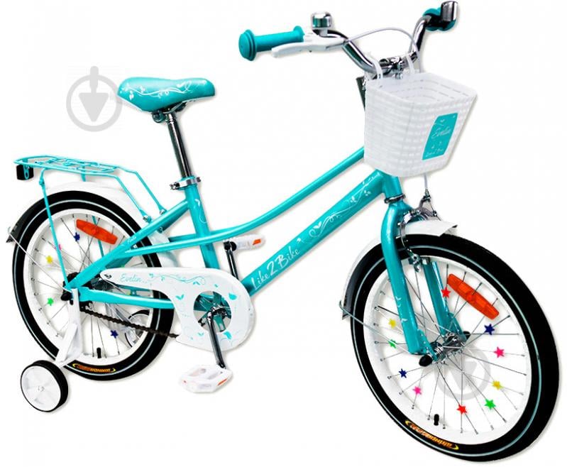 Велосипед дитячий Like2bike Eveline 18'' бірюзовий 201803 - фото 1