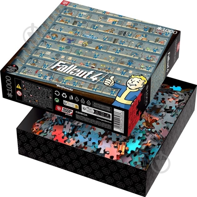 Пазл GoodLoot Fallout 4 Perk Poster Puzzles 1000 шт. (5908305247937) - фото 3