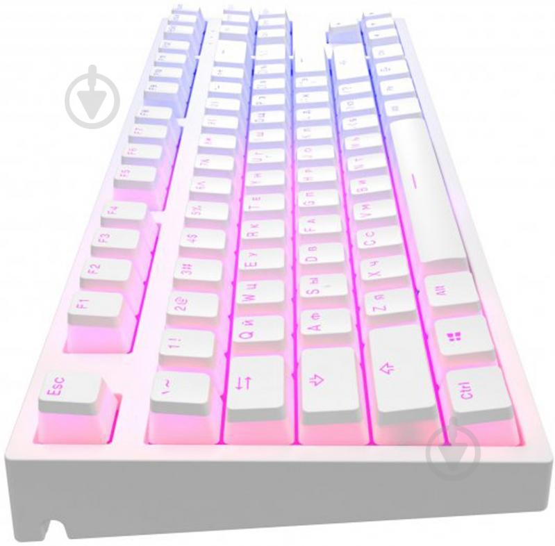 Клавіатура ігрова Dark Project KD87A Pudding Gateron Mechanical Cap Teal (DP-KD-87A-107700-GTC) white - фото 5