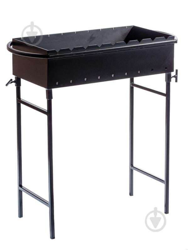 Мангал Metalzavod 9-3N на 9 шампурів 3 мм зі знімними ніжками - фото 1 Мангал Metalzavod 9-3N на 9 шампурів 3 мм зі знімними ніжками - фото 1