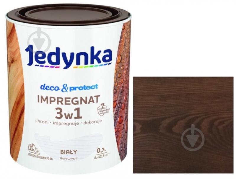 Антисептик Jedynka Deco & Protect Impregnat аргентиський палісандр мат 0,7 л - фото 1