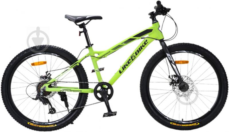 Велосипед дитячий Like2bike Aggressor 24'' салатовий A202403 - фото 1