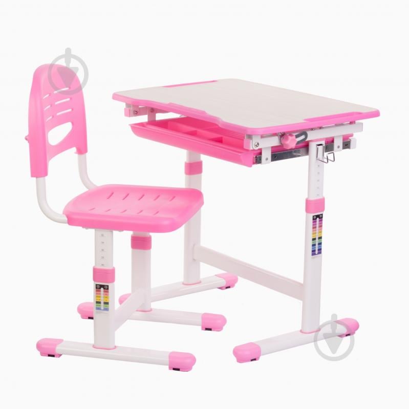 Комплект парта і стілець-трансформери STR B201W-Pink - фото 1 Комплект парта і стілець-трансформери STR B201W-Pink - фото 1