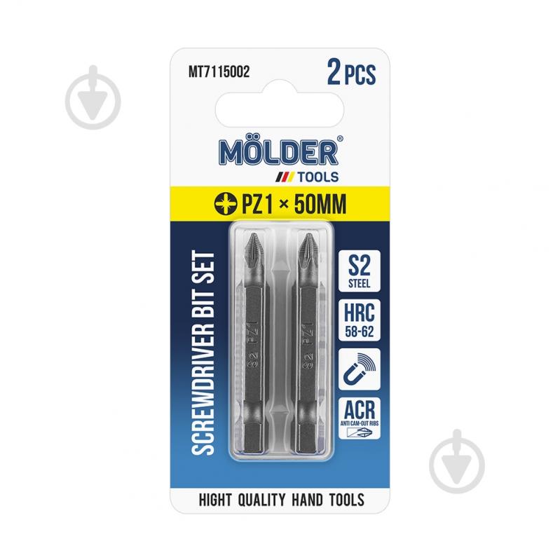 Набор бит Molder PZ1x50 мм 2 шт. MT7115002 - фото 1