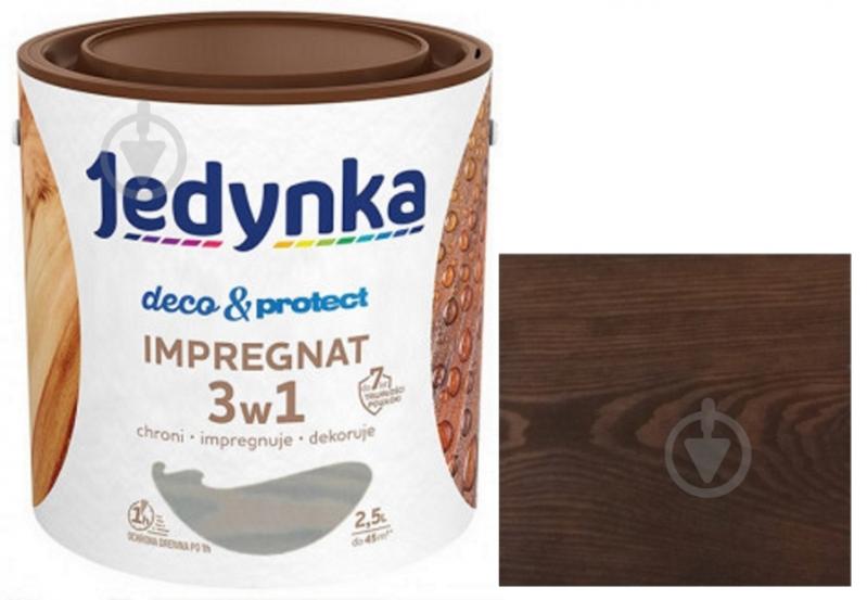 Антисептик Jedynka Deco & Protect Impregnat аргентиський палісандр мат 2,5 л - фото 1