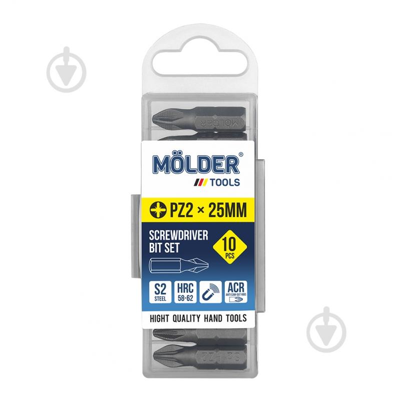 Набор бит Molder PZ2x25 мм 10 шт. MT7122510 - фото 1