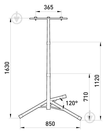 Стійка металева для прожекторів E.NEXT e.halogen.base.2.150.500 l0140004 - фото 2 Стійка металева для прожекторів E.NEXT e.halogen.base.2.150.500 l0140004 - фото 2
