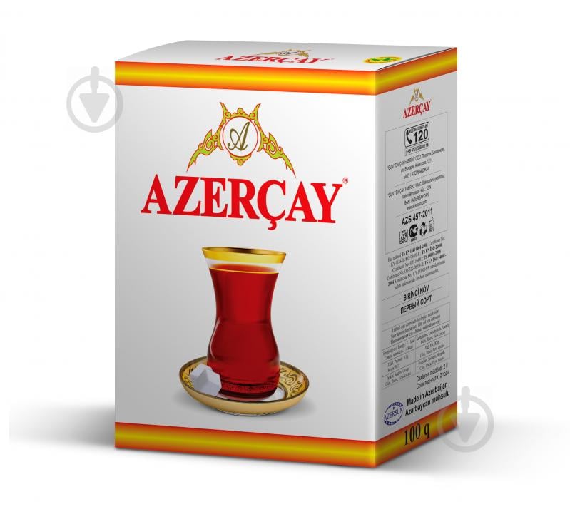 Чай чорний Azercay з ароматом бергамоту к/у 100 г - фото 1
