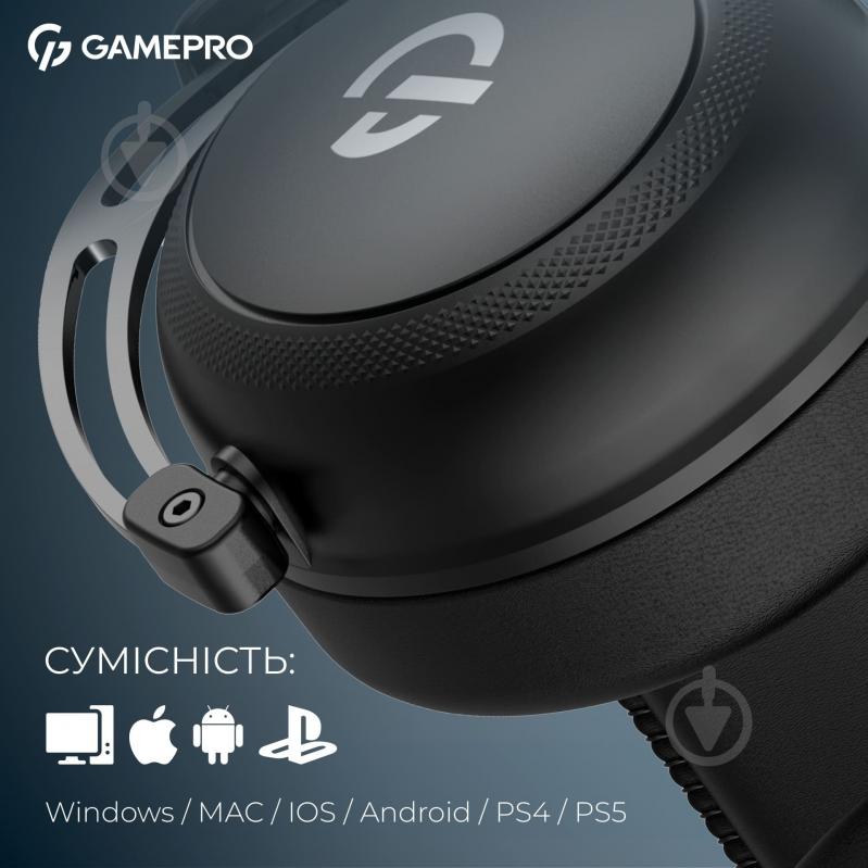 Гарнитура игровая GamePro Asgard Skald Origin black (HS850B) - фото 14