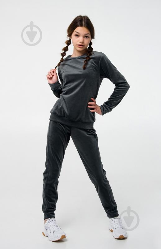 Комплект для девочек Smil р.146 серый 117309 - фото 1