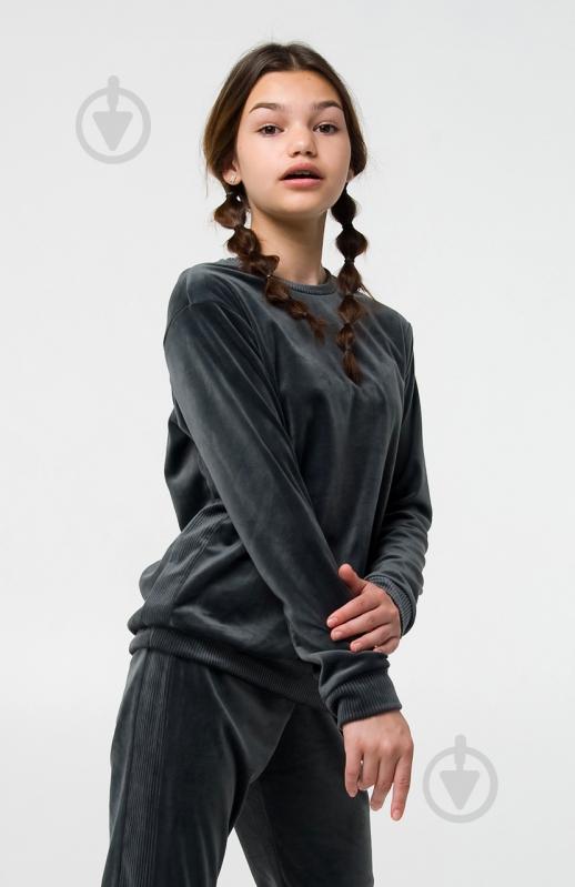 Комплект для девочек Smil р.146 серый 117309 - фото 2