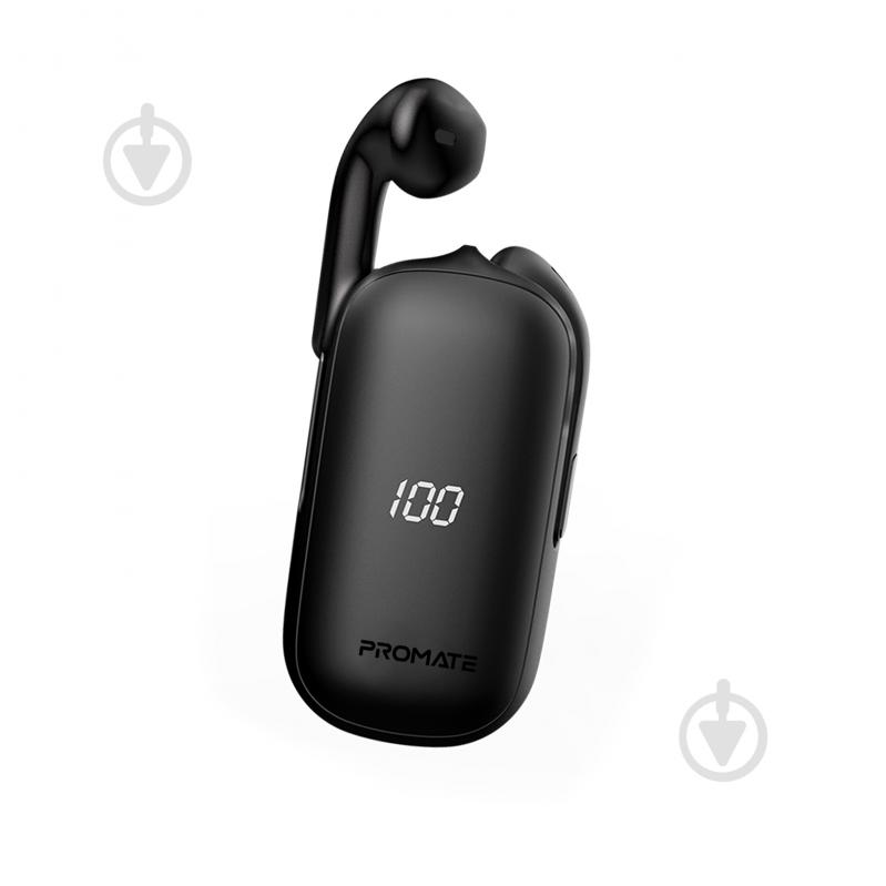 Наушники Promate FreePods Bluetooth 5.0 black (freepods.black) - фото 1