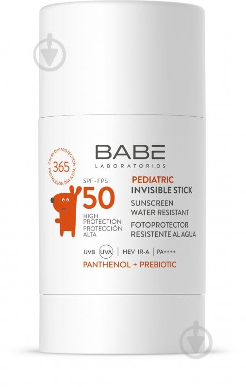 Стік BABE Laboratorios дитячий з пантенолом SPF 50 30 г - фото 1 Стік BABE Laboratorios дитячий з пантенолом SPF 50 30 г - фото 1