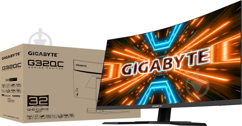 Монітор Gigabyte G32QC A Gaming Monitor 31,5" (G32QC A Gaming Monitor) - фото 8