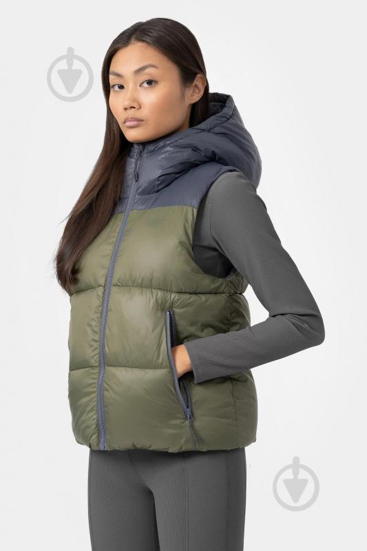 Жилет 4F WOMEN'S JACKET KUDP004 H4Z22-KUDP004-43S р.S хакі - фото 1