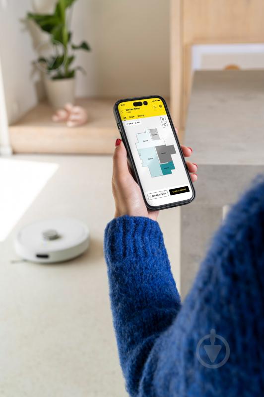 Робот-пылесос моющий Karcher RVC 3 Comfort white - фото 7