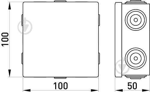 Коробка распределительная E.NEXT e.db.pro.100.100.50u ПВХ p016103 - фото 5