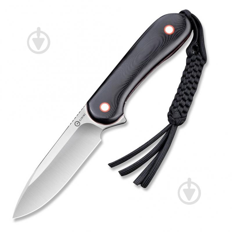 Нож тактический Civivi Fixed Blade Elementum, черный C2104A - фото 1 Нож тактический Civivi Fixed Blade Elementum, черный C2104A - фото 1