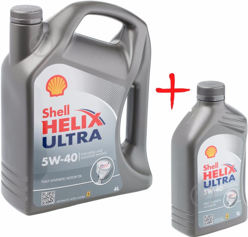 Моторное масло SHELL Helix Ultra 5W-40 5 л - фото 1