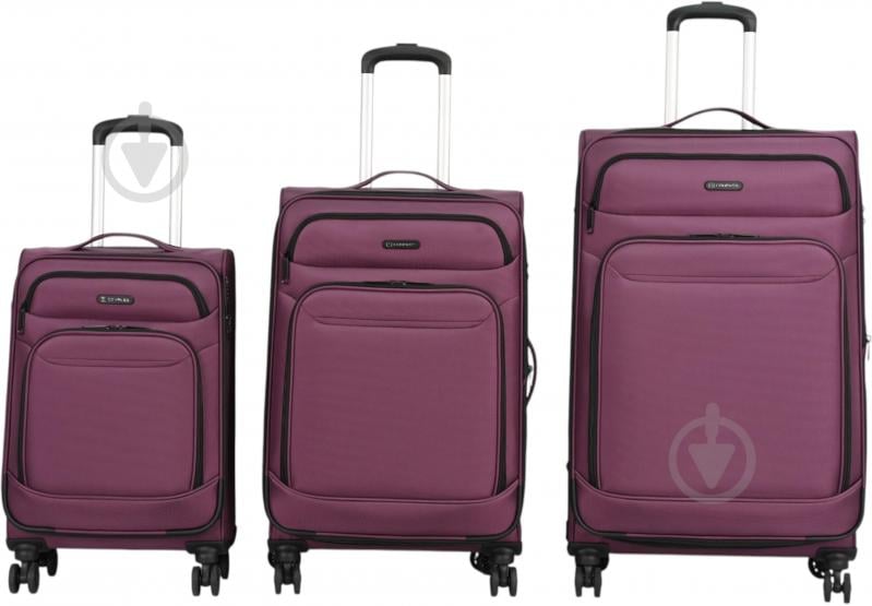 Чемодан Compass MS-3050 M 62 л фиолетовый - фото 3 Чемодан Compass MS-3050 M 62 л фиолетовый - фото 3