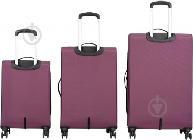 Чемодан Compass MS-3050 M 62 л фиолетовый - фото 5 Чемодан Compass MS-3050 M 62 л фиолетовый - фото 5
