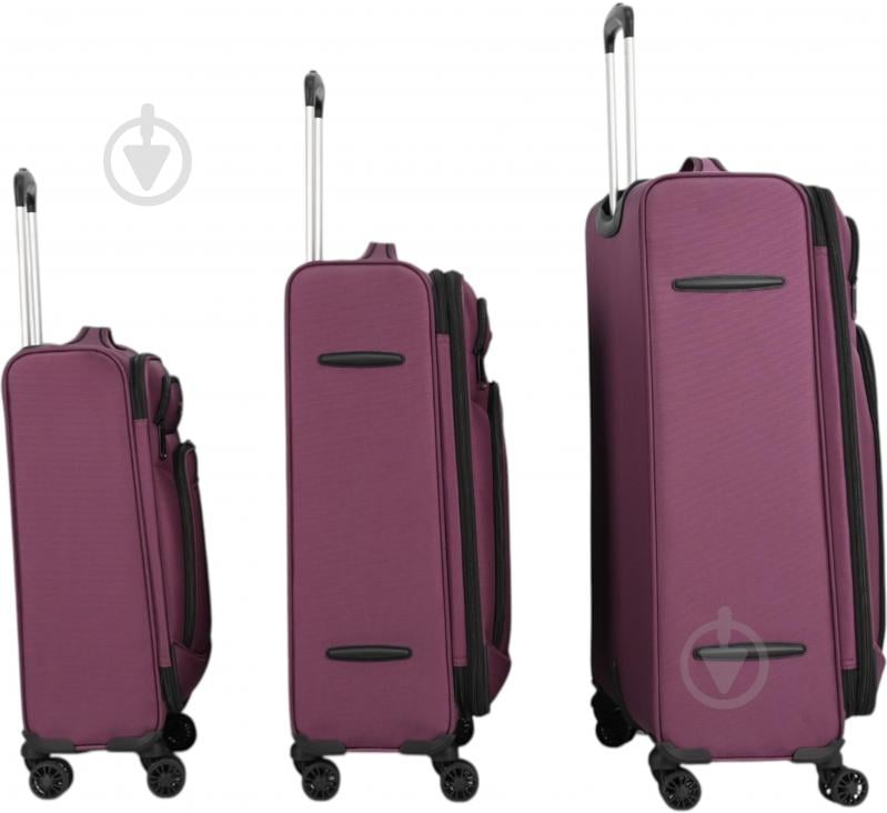 Чемодан Compass MS-3050 M 62 л фиолетовый - фото 6 Чемодан Compass MS-3050 M 62 л фиолетовый - фото 6