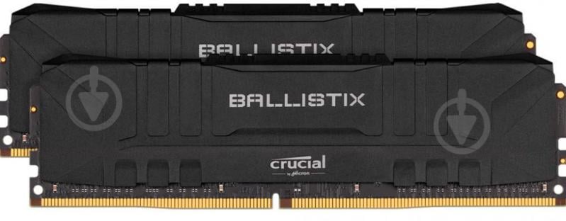 Оперативна пам'ять Micron DDR4 SDRAM 16 GB (2x8GB) 2666 MHz (BL2K8G26C16U4B) Ballistix Black - фото 2