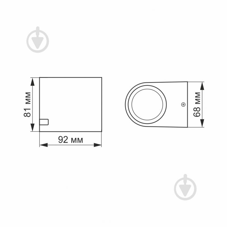 Світильник настінно-стельовий Videx AR021В IP54 білий 26533 - фото 3