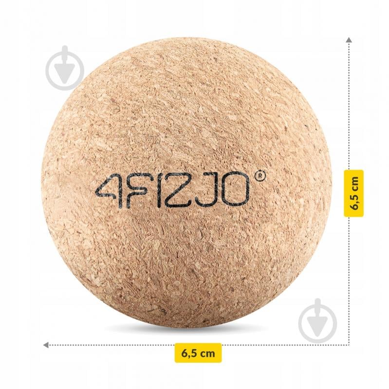 Масажний м'яч 4fizjo Lacrosse Ball Cork 6.5 см 4FJ0567 - фото 2