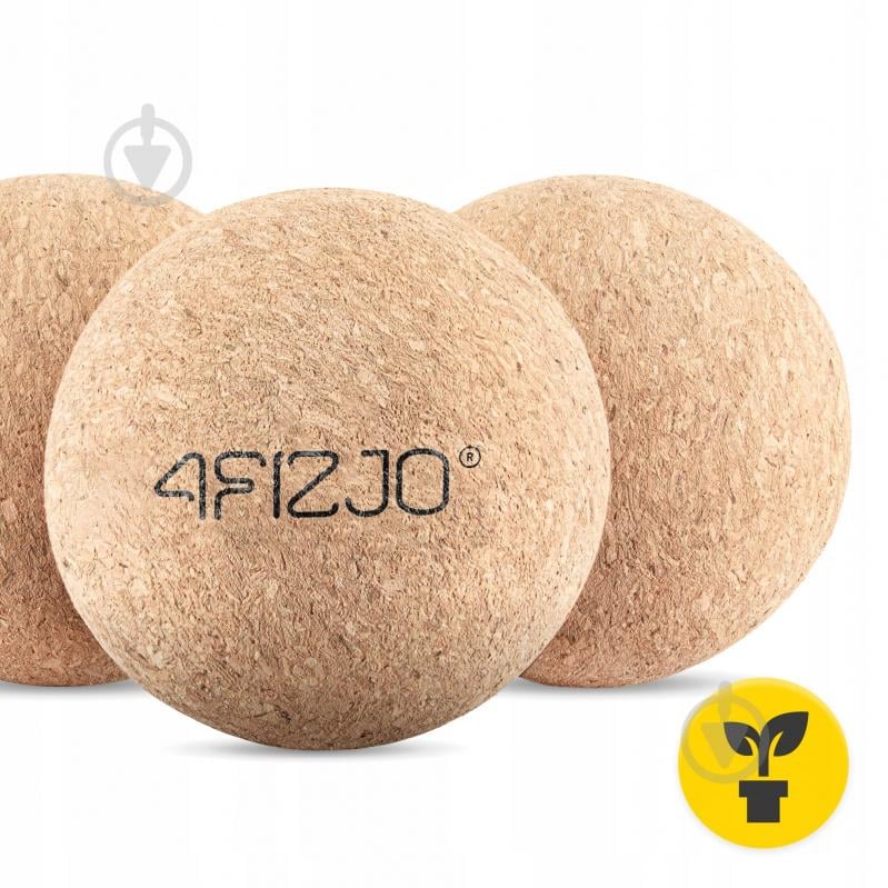 Масажний м'яч 4fizjo Lacrosse Ball Cork 6.5 см 4FJ0567 - фото 7