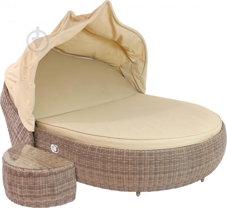 Комплект мебели Cruzo Sunbed set 145х192 см коричневый - фото 1