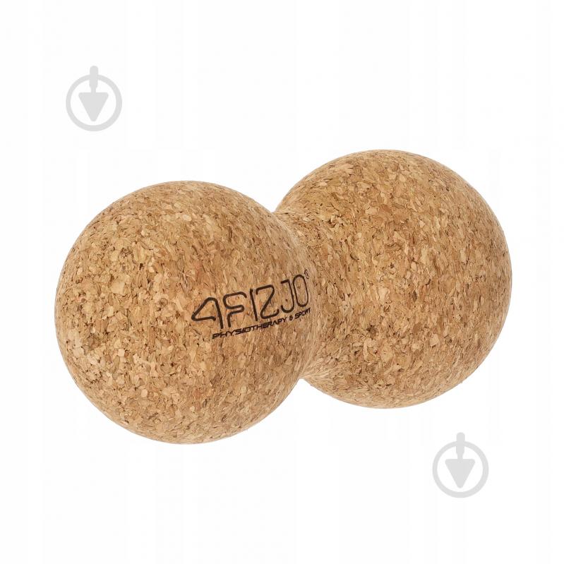 Масажний м'яч 4fizjo Lacrosse DuoBall Cork 6.5 x 13.5 см 4FJ0568 - фото 2