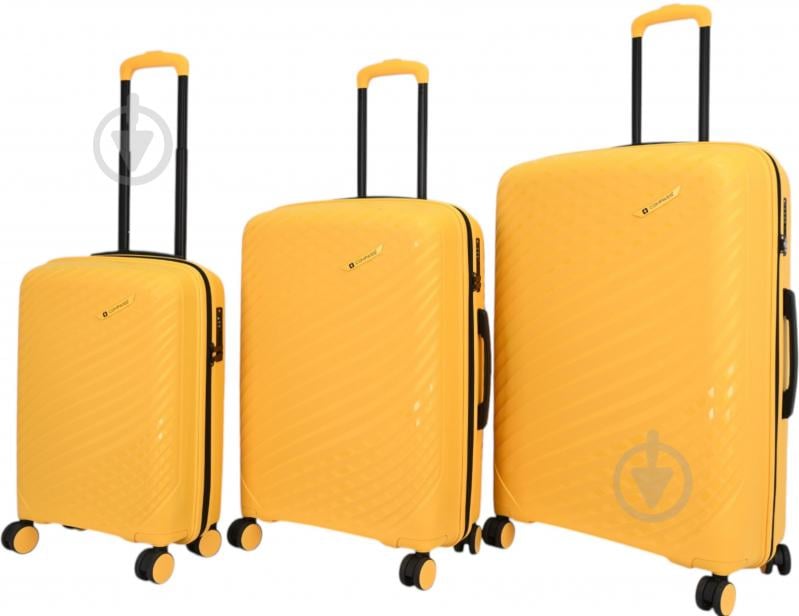 Валіза Compass MS-2729 S 32 л жовтий - фото 3 Валіза Compass MS-2729 S 32 л жовтий - фото 3