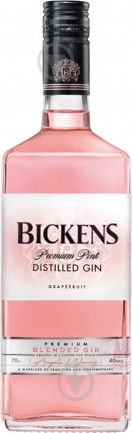 Джин Bickens Premium Pink зі смаком грейпфруту 0,7 л - фото 1