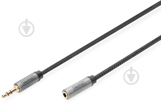 Кабель Digitus Audio Extension 3.5 mm M/F 3 м черный (DB-510210-030-S) - фото 1