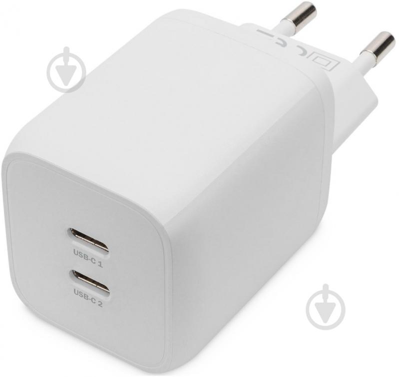 Зарядний пристрій Digitus 2хUSB-C 65 Вт (DA-10063) - фото 1