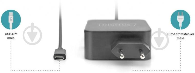 Зарядное устройство Digitus notebook USB-C 65 Вт (DA-10071) - фото 3