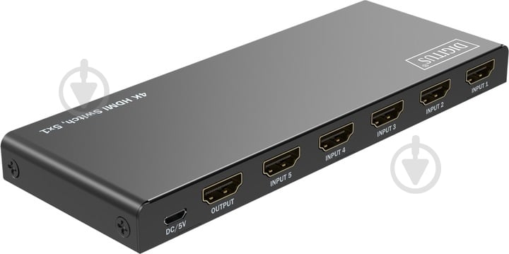 Сплітер Digitus (DS-55332) UHD HDMI (INx5 - OUTx1) 4K - фото 2 Сплітер Digitus (DS-55332) UHD HDMI (INx5 - OUTx1) 4K - фото 2