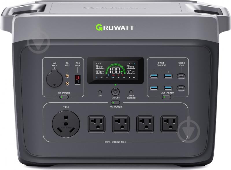 Зарядная станция Growatt INFINITY 2000 PRO (2048 Вт·ч) - фото 1 Зарядная станция Growatt INFINITY 2000 PRO (2048 Вт·ч) - фото 1