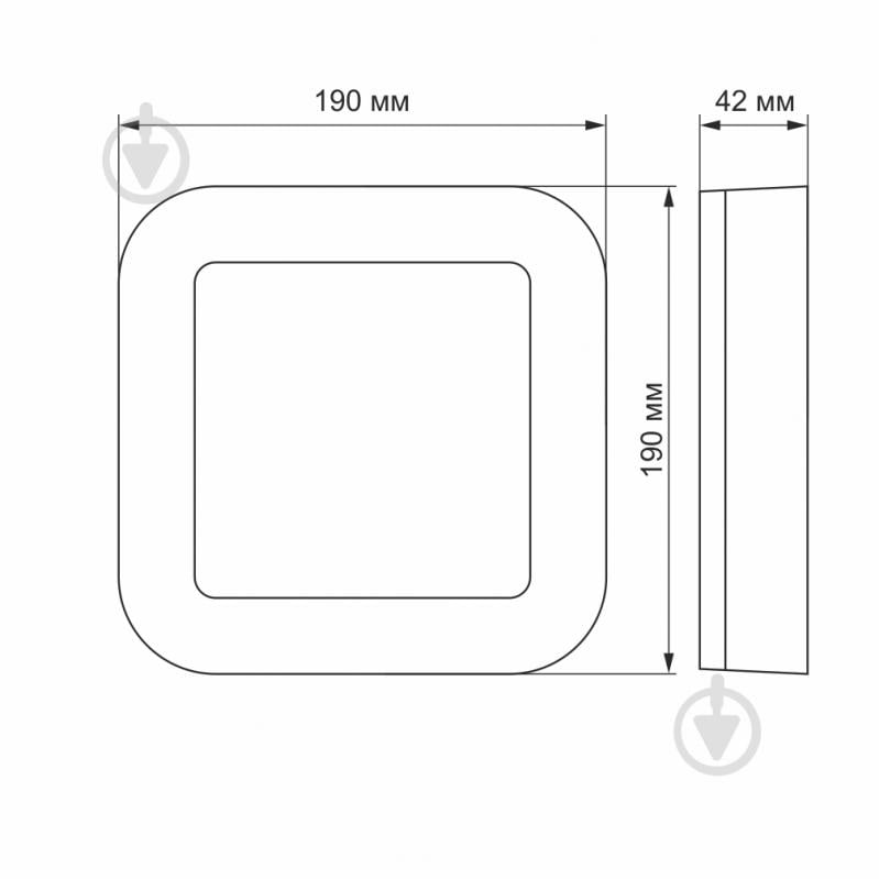 Світильник світлодіодний Videx ART LED IP65 15 Вт білий 5000 К 25246 - фото 4