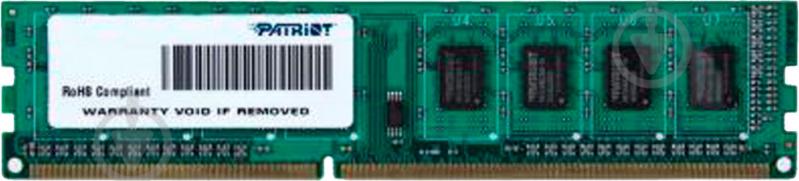 Оперативна пам'ять Patriot DDR3L SDRAM 4 GB (1x4GB) 1600 MHz (PSD34G1600L81) PC3-12800 - фото 2