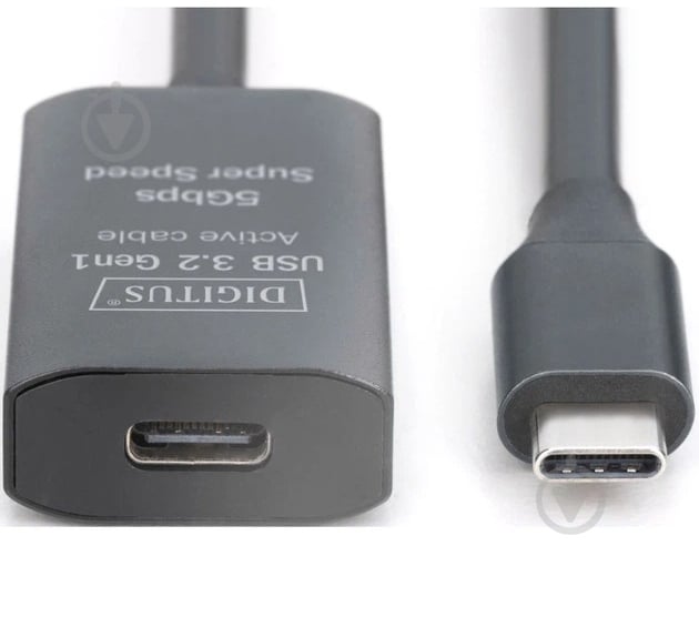 Подовжувач Digitus USB 3.2 Gen1 Active Cable 5G C/M-C/F 10 м чорний (DA-73109) - фото 2 Подовжувач Digitus USB 3.2 Gen1 Active Cable 5G C/M-C/F 10 м чорний (DA-73109) - фото 2