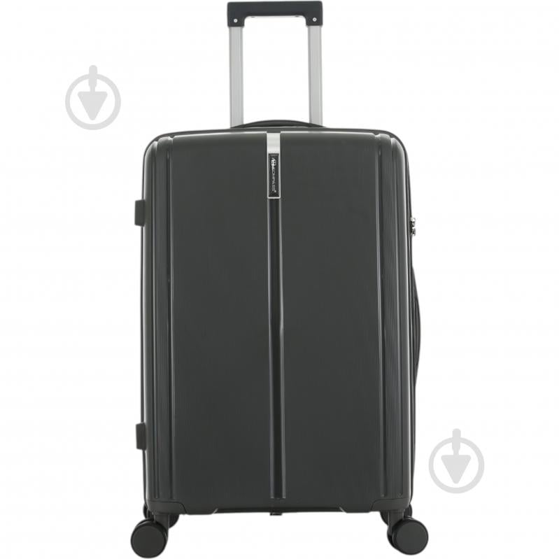 Чемодан Compass 63 л графит PP-849 60x42x25 см M - фото 1 Чемодан Compass 63 л графит PP-849 60x42x25 см M - фото 1