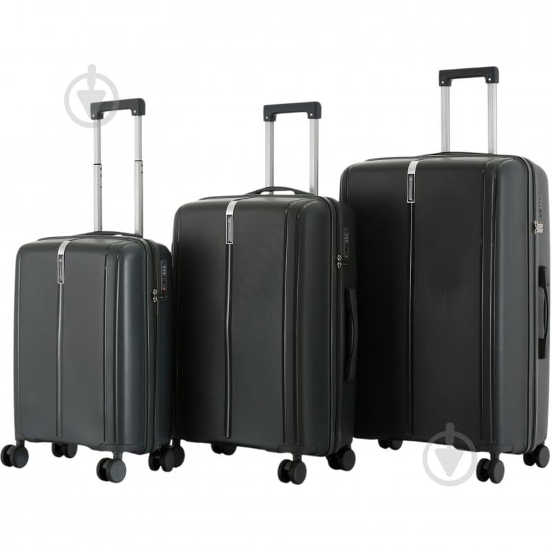 Чемодан Compass 63 л графит PP-849 60x42x25 см M - фото 16 Чемодан Compass 63 л графит PP-849 60x42x25 см M - фото 16