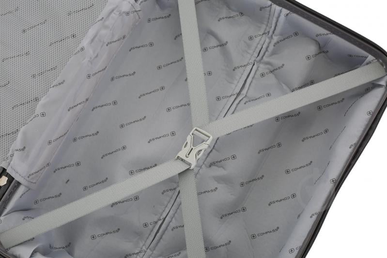 Чемодан Compass 63 л серый P90 60x44x25 см M - фото 12