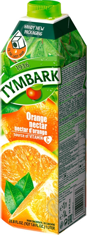 Нектар Tymbark апельсиновый 1л - фото 1 Нектар Tymbark апельсиновый 1л - фото 1