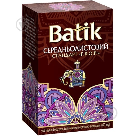 Чай черный Batik среднелистовой F.B.O.P 100 г - фото 1