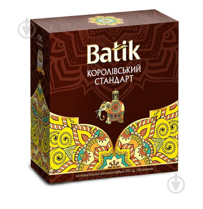 Чай чорний Batik королівський стандарт 100 шт. 200 г - фото 1