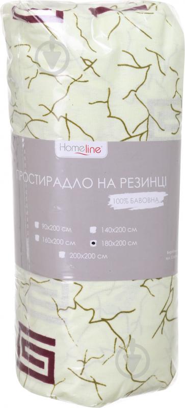 Простирадло на резинці бязь 180x200 см в асортименті Home Line - фото 6