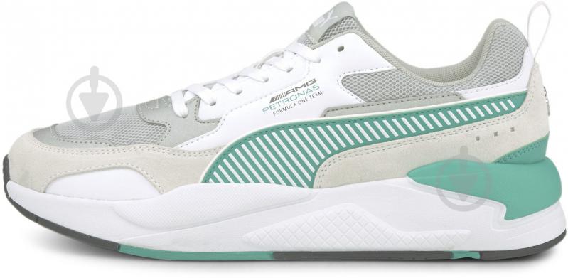 Кроссовки мужские демисезонные Puma MAPF1 X-RAY 2 30675503 р.44 бело-зеленые - фото 1